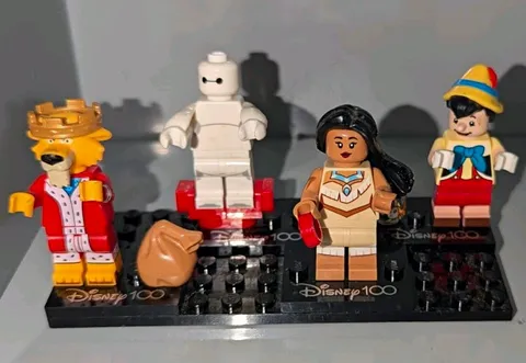 LEGO Minifigures Disney 100 Lot(Pinocchio, Baymax, Pocahontas, And Prince John