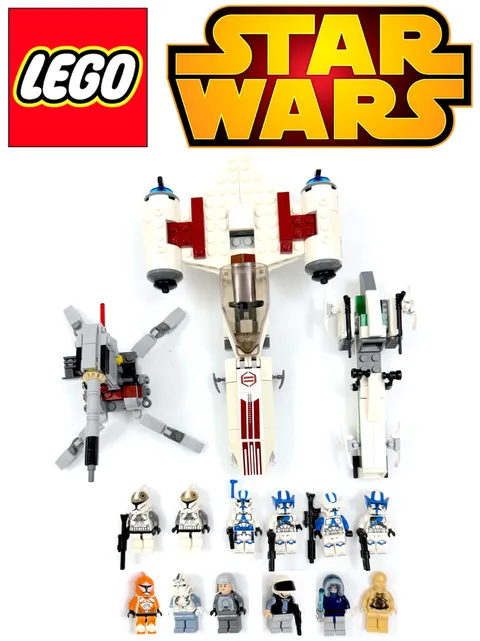 LEGO STAR WARS 12 MINIFIGURE LOT: BOMB SQUAD, GUNNER, 501ST, VWING, ANAKIN, C3PO