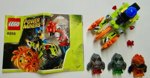 LEGO Power Miners: 8956 Stone Chopper, PM001 Boulderax, PM025 Firax Rock Monster