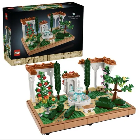 LEGO Icons Fountain Garden Building Set, DIYKit for Adults 10359