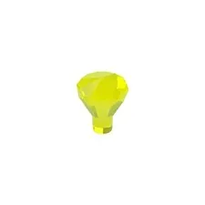 LEGO 95x Trans- Neon Green Rock 1 x 1 Jewel 24 Facet inv.640