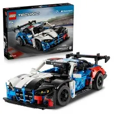 LEGO Technic BMW M4 GT3 EVO Race Car Toy - Model Kit w/ V6 Engine, Steering & Op
