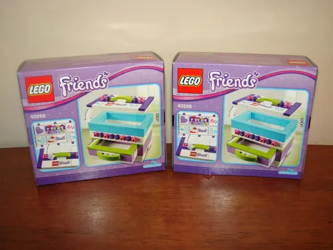 Lego Friends 40266 Mini Keepsake/Jewelry/Storage Box - LOT OF 2