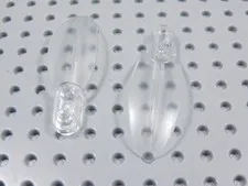 LEGO Lot of Trans Clear 2x6x1 Leaf Plants Part 3565 Minifig BG