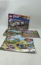 Lot Of 4 Pcs Lego Friends Mixed Star Tour Bus & Other Instruction Manuals Books