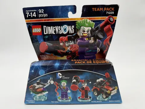 LEGO DIMENSIONS 71229 DC COMICS TEAM PACK Joker  Harley Quinn Heavy Box Wear New