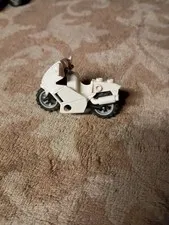 Lego White Cruiser Motorcycle Minifigure Accessory