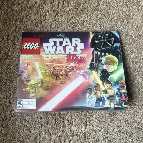 Lego Star Wars the Skywalker saga display stand video game advertisement