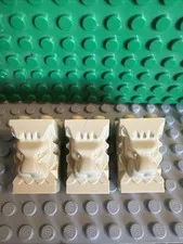 LEGO Tan Brick, Modified 2 x 3 x 3 w/ Cutout & Lion Head - 30274 X3