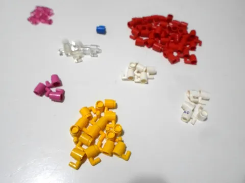 LEGO x 85 Minifig, Utensil Cup mug 3899 ASSORTED  COLORS  85 CUPS