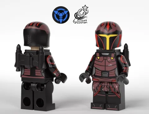 LEGO Star Wars Light Custom LC Rook Kast Mandalorian Custom Minifigure