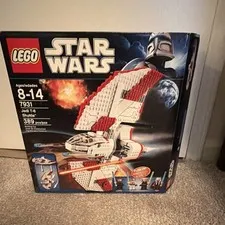 LEGO Star Wars Clone Wars 7931 T-6 Jedi Shuttle 389pc Box Build only no mini fig