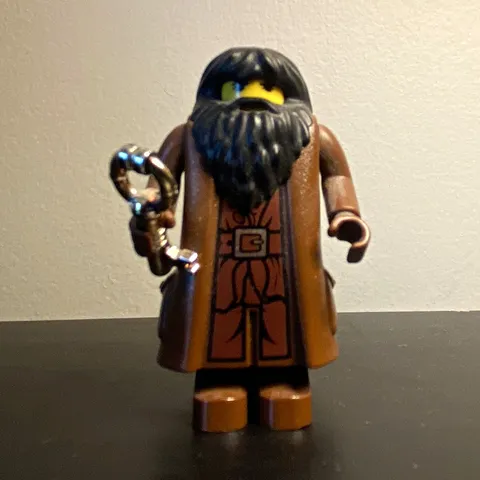 LEGO Hagrid Harry Potter Minifigure Brown Coat w/ Umbrella hp001 2001