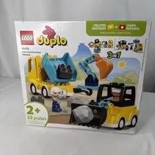 LEGO DUPLO 10475 3 In 1 Construction Truck & Excavator Building Toy Set