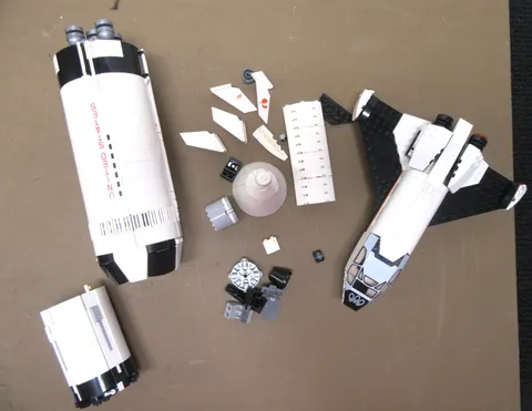 Lego Apollo 11 Lotsa Parts & Mars Shuttle/Incomplete  See Pics!!