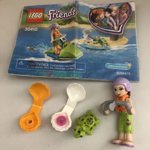 Lego Friends 30410 Jet Ski Parts Lot With Mini figs And Instructions