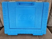 Vintage 1984 LEGO Blue Storage Case Hard Plastic Container USA