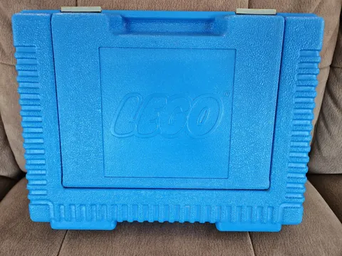 Vintage 1984 LEGO Blue Storage Case Hard Plastic Container USA