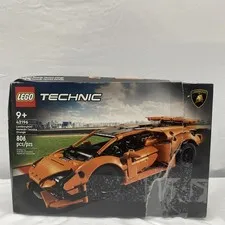 LEGO Technic Lamborghini Huracán Tecnica Orange 42196 Complete Set 806 Pieces