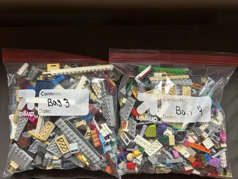 LEGO Bulk Lot Mixed Bricks & Parts Multicolor in Polybags Bag 3 & 4