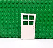 Lego 1 White 1x4x6 with 4 panes single door NEW