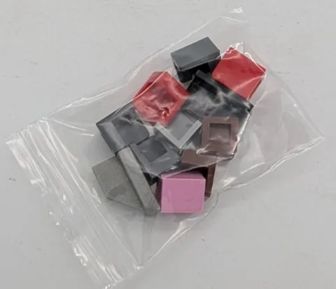 LEGO various walls (9 pcs) various colors Brick lot