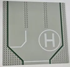 Lego Baseplate Road 32x32 Driveway Circle H Light Gray 