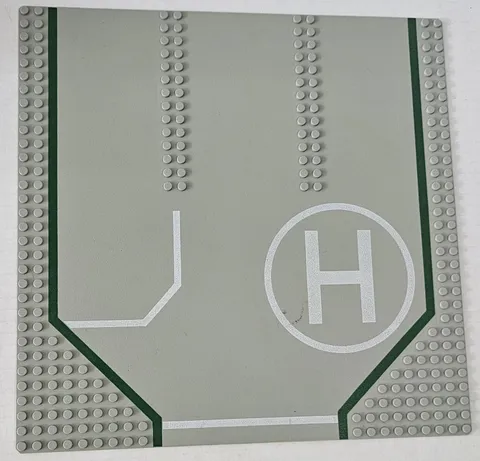 Lego Baseplate Road 32x32 Driveway Circle H Light Gray 