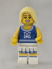 LEGO Minifigure- Cheerleader (Series 1) (col002) High School 6h