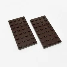 3035 LEGO Parts Plate 4x8 DARK BROWN (2)