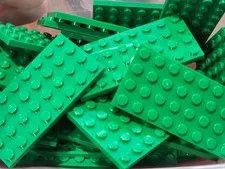Lego 3035 Green Qty 52 NEW Plate 4 x 8