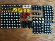 Lego Lot Wheels + Tires + Rims  + Cars + Truck + Variety + Misc.