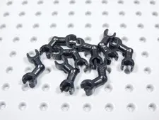 LEGO Lot of 8 Black Bent Skeleton Arms Minifig BT