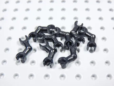 LEGO Lot of 8 Black Bent Skeleton Arms Minifig BT
