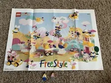 VINTAGE Lego 4151 Girl’s Freestyle Set Poster - With Minifigs (No Bricks)!!
