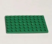 LEGO 3033 Dark Green Plate 6x10 Qty 1