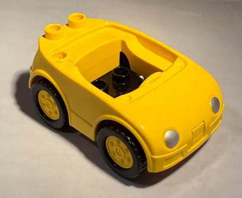 Vintage LEGO Duplo Superman Rescue Set Yellow Car