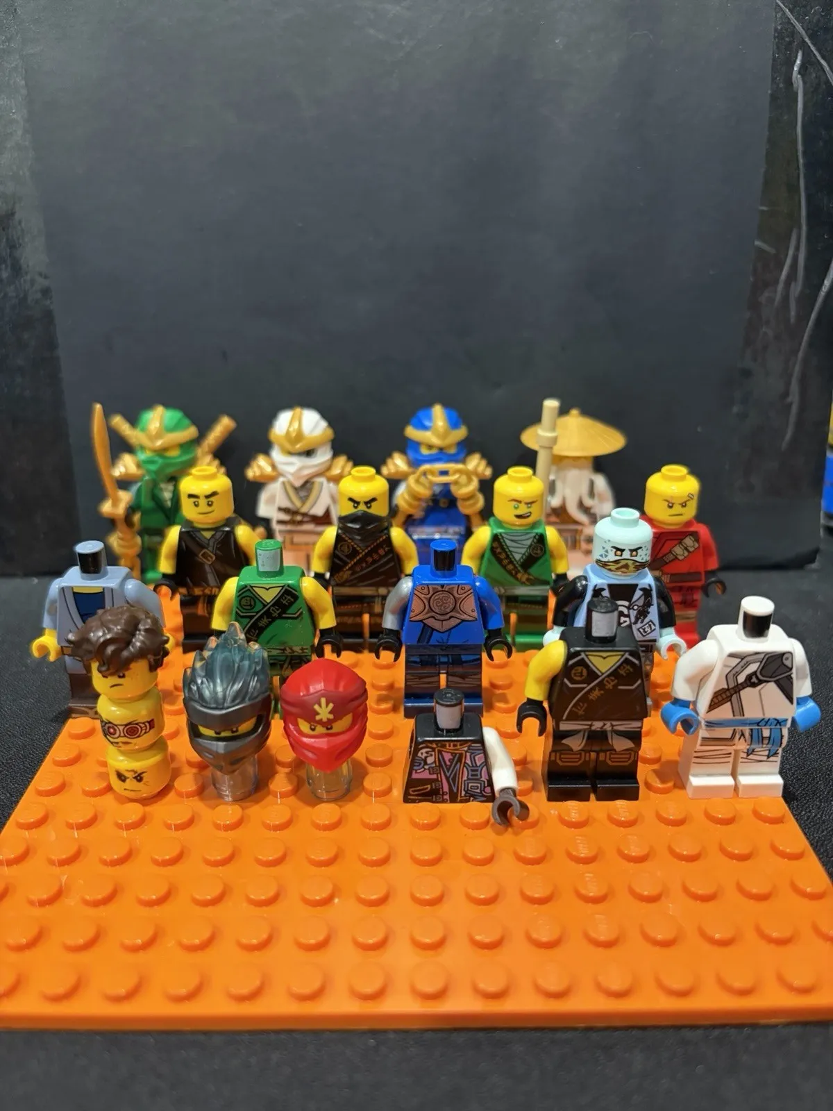 LEGO Ninjago Lot — Minifigures, Weapons, & Parts some complete