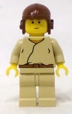 LEGO Star Wars 7141 sw0007 Anakin Skywalker Brown Aviator Cap Minifigure
