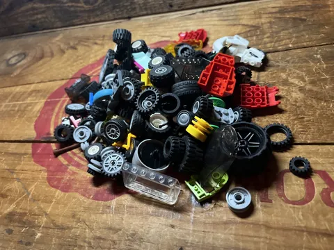 LEGO Bike, Motorcycle And Car Parts And Tires.