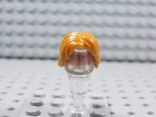 LEGO Dark Orange Mid-Length Hair w/ Center Part Minifig BJ