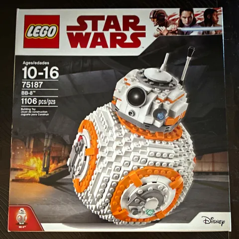 LEGO Star Wars 75187 BB-8 Complete Set 1106 pcs Boxed (Disney)
