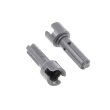 2x LEGO Technic Joint Connector Cardan Shaft CV Joint New Dark Gray 92906
