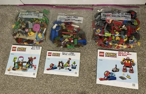 Bundle of 3 Retired LEGO Sonic the Hedgehog Sets - 76990, 76992 & 76993