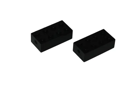 2 Lego® 12V TRAIN Railway Axes without Wheels BLACK