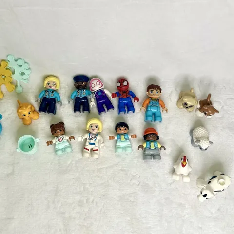 LEGO DUPLO Mixed Lot Figures Animal Accessories Ghost Spider Spider-Man Police