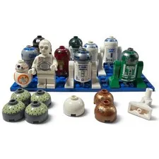 LEGO Star Wars Droids and Astromechs Minifigures Lot with C-3PO BB-8h & Parts