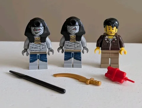 LEGO Set Of 3 Minifigures Mummies From 7326 Pharaoh's Quest Rise of the Sphinx