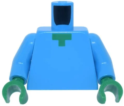 LEGO® Part 973pb1814c01 - Torso Pixelated Green Neck Pattern (Minecraft Zombie)