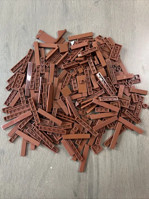 LEGO Reddish Brown Tile 4162 87079 2431 3068 3070 14719 25269 4150 Bulk 275pc